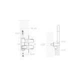 Kit termostático ducha empotrado Tzar níquel cepillado - SK3487011NC 2