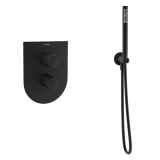 Kit termostático ducha empotrado URBAN CHIC negro mate - SK2187011NM 1