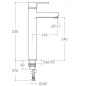 Monomando lavabo DRAKO negro mate - 3310NM