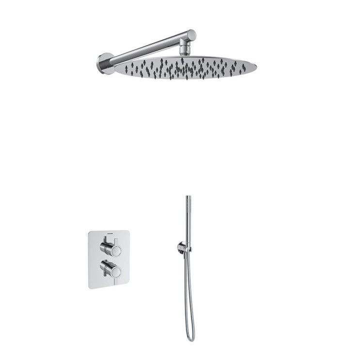 Kit termostático ducha empotrado Drako cromo - K3387012 1