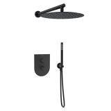 Kit termostático ducha empotrado 2-vías TZAR negro mate - K3487012NM 1