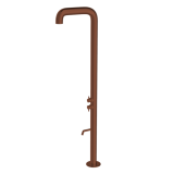 Columna ducha jardin piscina HIDROTERAPIA cobre cepillado- COLEX2CUC 1