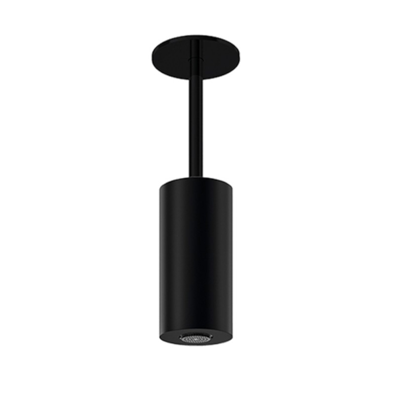 Conjunto rociador cilíndrico 100 mm Tríada negro mate - BV10RT100NM