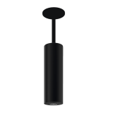 Conjunto rociador cilíndrico 150 mm TRÍADA negro mate - BV10RT150NM 1