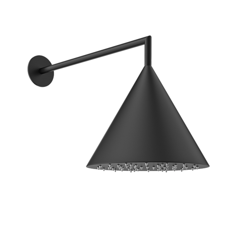 Rociador ducha cónico Ø200mm ARTEMISA negro mate - RCON300NM