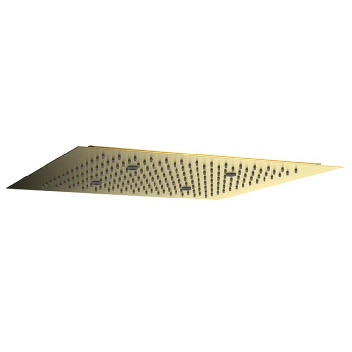 Rociador ducha RS cuadrado 450x450 mm oro cepillado - RE1K450OC 1