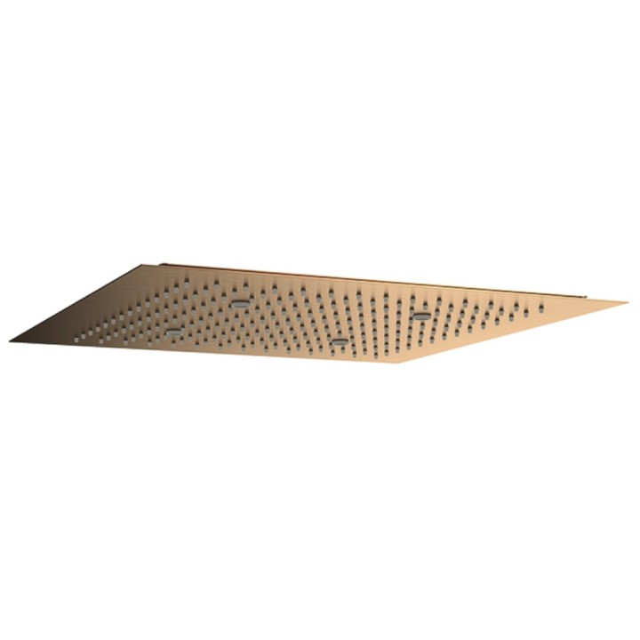 Rociador ducha RS cuadrado 450x450 mm cobre cepillado - RE1K450CUC 1