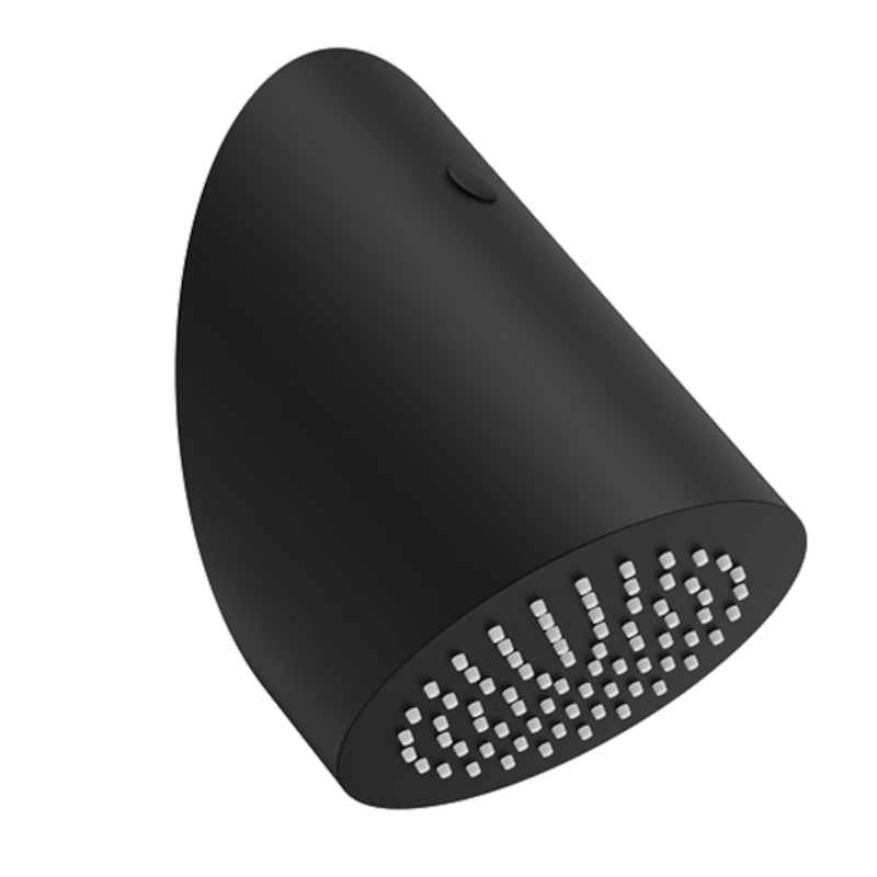 Rociador ducha RS cilíndrico Ø154 mm TUBE negro mate - RIR02NM