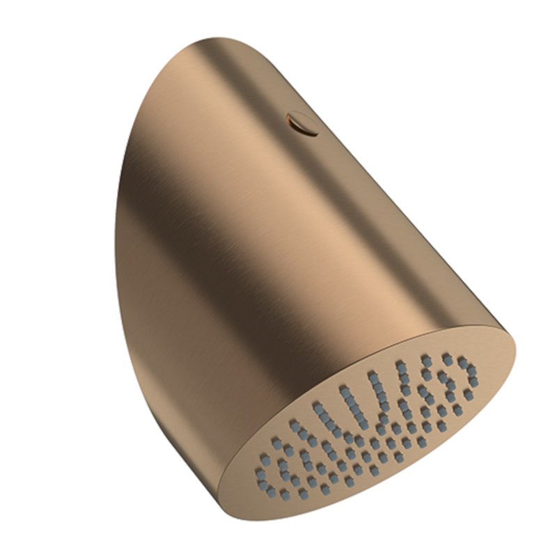 Rociador ducha RS cilíndrico Ø154 mm TUBE cobre cepillado - RIR02CUC