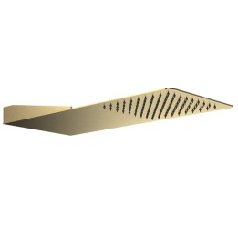Rociador ducha RS rectangular oro cepillado - RRK02OC 1