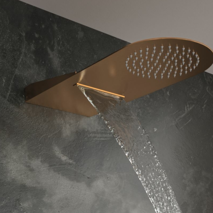Rociador ducha RS rectangular 500x200 mm cobre cepillado - RCR02CUC 2
