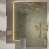 Rociador ducha RS rectangular 500x200 mm cobre cepillado - RCRK02CUC 2