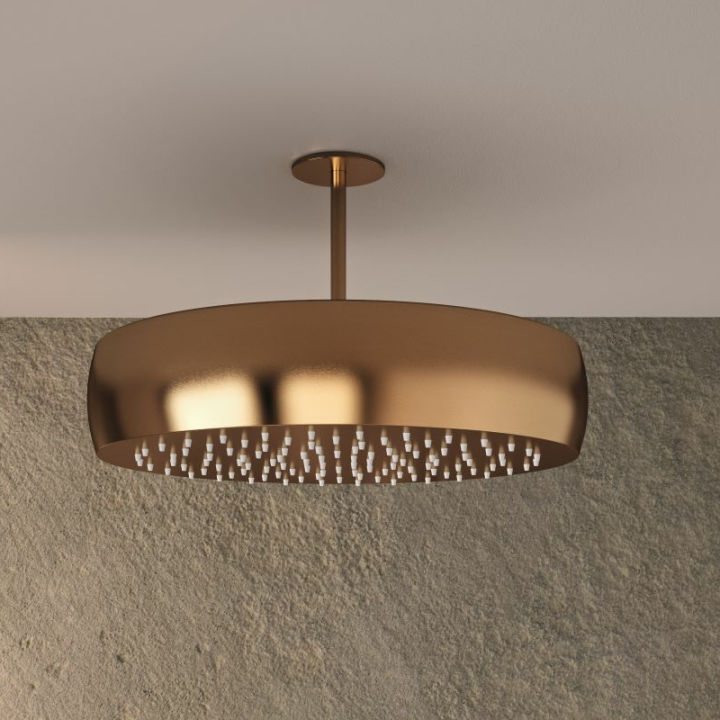 Rociador ducha RS redondo Ø312 mm cobre cepillado - RMVOLCUC 3