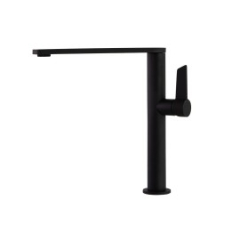 Monomando fregadero caño giratorio RS negro mate - 388401MCNM 1