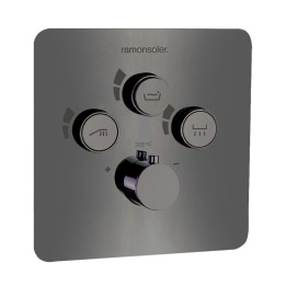 Termostático ducha empotrado 3-vías RS SMART grafito - 85T301SGR 1