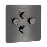 Termostático ducha empotrado 3-vías RS SMART grafito - 85T301SGR 1