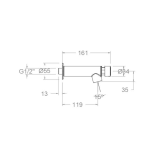 Grifo temporizado lavabo SOLESTOP cromo - 745203 2