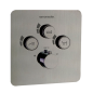 Termostático ducha empotrado 3-vías RS SMART níquel cepillado - 85T301SNC