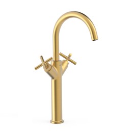 Bimando lavabo alto XL MONTBLANC-TRES oro mate - 28380301OM 1
