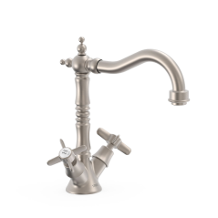 Bimando lavabo TRES-CLASIC acero - 24210902AC - Tres