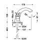 Bimando lavabo TRES-CLASIC acero - 24210201AC
