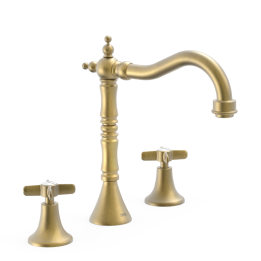 Bimando lavabo TRES-CLASIC latón viejo mate - 24210501LM 1
