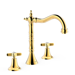 Bimando lavabo TRES-CLASIC oro brillo - 24210501OR - Tres