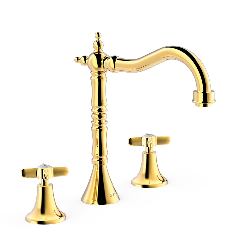 Bimando lavabo TRES-CLASIC oro brillo - 24210501OR