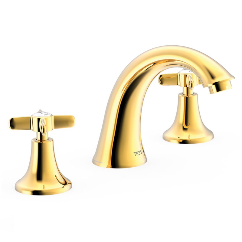 Bimando lavabo TRES-CLASIC oro brillo - 24210601OR