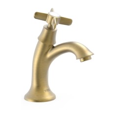 Grifo lavabo 1 agua TRES-CLASIC latón viejo mate - 24250301LM - Tres