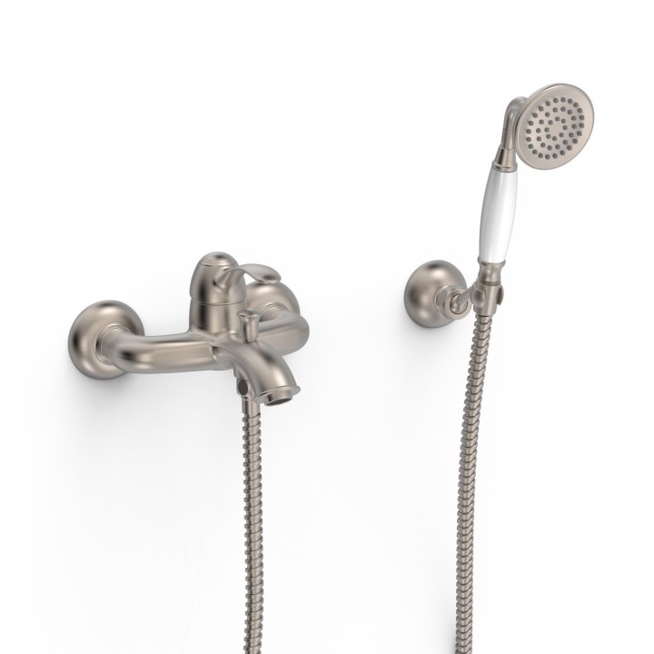 Monomando baño-ducha TRES-CLASIC acero - 24217001AC 1