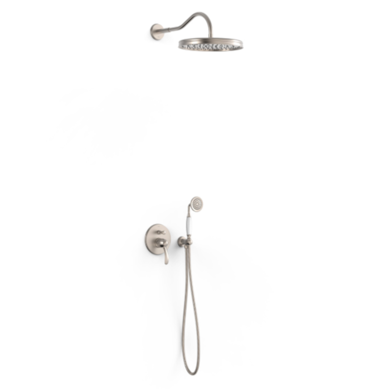 Kit monomando ducha TRES-CLASIC acero - 24218003AC