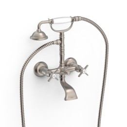 Bimando baño-ducha mural TRES-CLASIC acero - 24217601AC 1