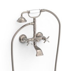 Bimando baño-ducha mural TRES-CLASIC acero - 24217601AC - Tres