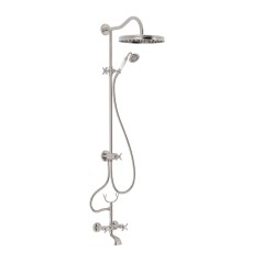 Conjunto bimando baño-ducha TRES-CLASIC acero - 24217602AC - Tres