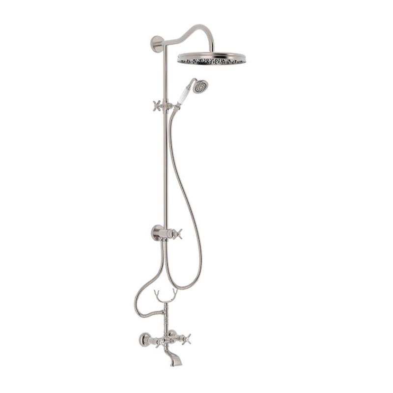 Conjunto bimando baño-ducha TRES-CLASIC acero - 24217602AC