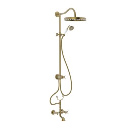 Conjunto bimando baño-ducha TRES-CLASIC latón viejo mate - 24217602LM 1