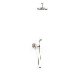 Kit monomando ducha empotrado 2-vías TRES-CLASIC acero - 24218004AC 1