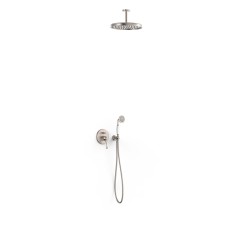 Kit monomando ducha empotrado 2-vías TRES-CLASIC acero - 24218004AC - Tres