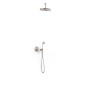 Kit monomando ducha empotrado 2-vías TRES-CLASIC acero - 24218004AC