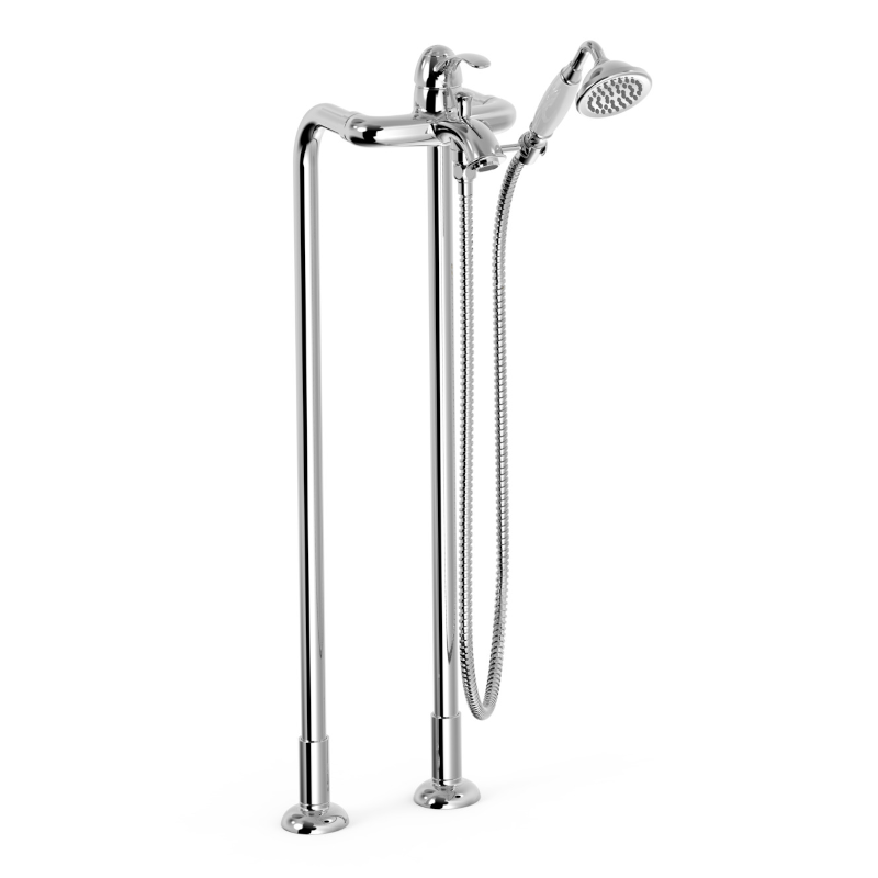 Monomando baño-ducha a suelo TRES-CLASIC cromo - 24219402