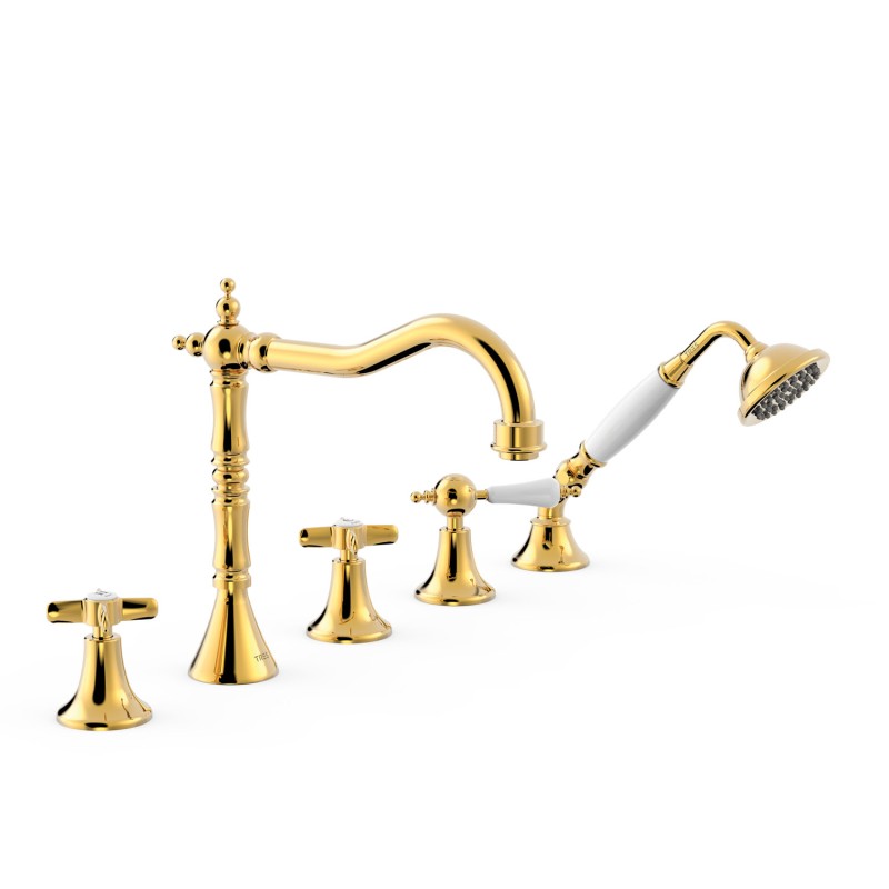 Bimando baño repisa TRES-CLASIC oro brillo - 24214601OR