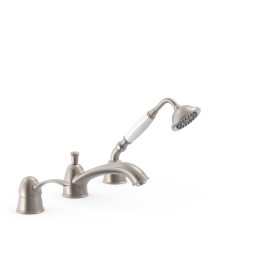 Monomando baño-ducha repisa TRES-CLASIC acero - 24214501AC 1
