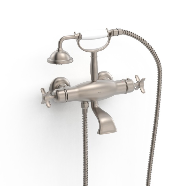 Termostático baño-ducha TRES-CLASIC acero - 24217609AC 1