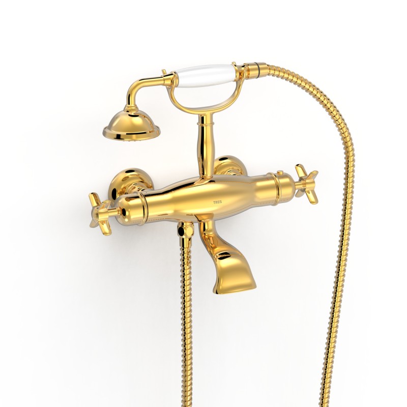 Termostático baño-ducha TRES-CLASIC oro brillo - 24217609OR
