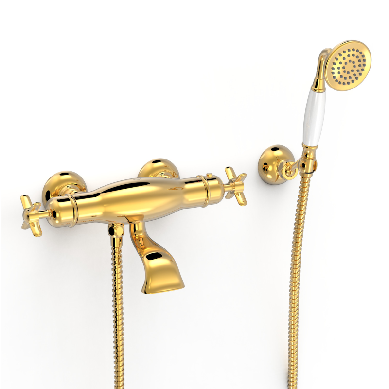 Termostático baño-ducha TRES-CLASIC oro brillo - 24217409OR