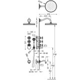 Kit termostático baño-ducha 3-v block system TRES-CLASIC cromo - 24235301 2