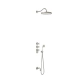 Kit termostático empotrado 3-v block system TRES-CLASIC acero - 24235301AC 1