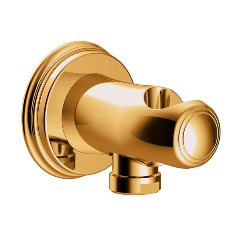Soporte ducha con toma CLASIC oro brillo - 24218201OR