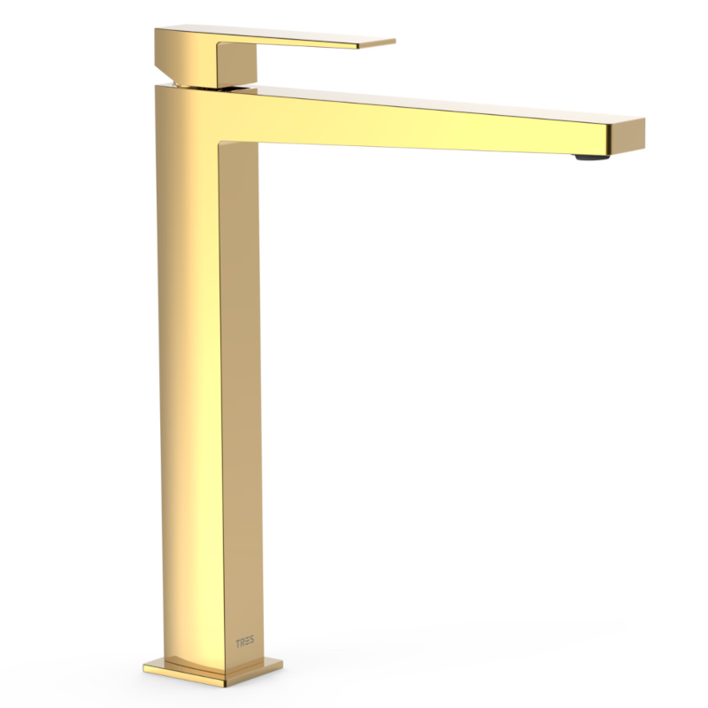 Monomando lavabo alto XL SLIM-TRES oro brillo - 20210305OR